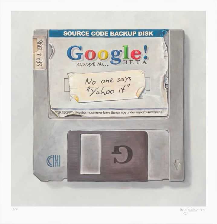 Arlo Sinclair, ‘Google: Yahoo It!’, 2023, Print, Screenprint - 10 layers of colour plus metallic paint on Somerset Tub Sized 410gsm, Toxic Arts, Numbered