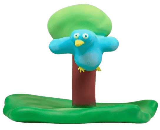 Austin Lee, ‘Bird With Tree’, 17-09-2020, Sculpture, Painted bronze, Pace Gallery, Numbered