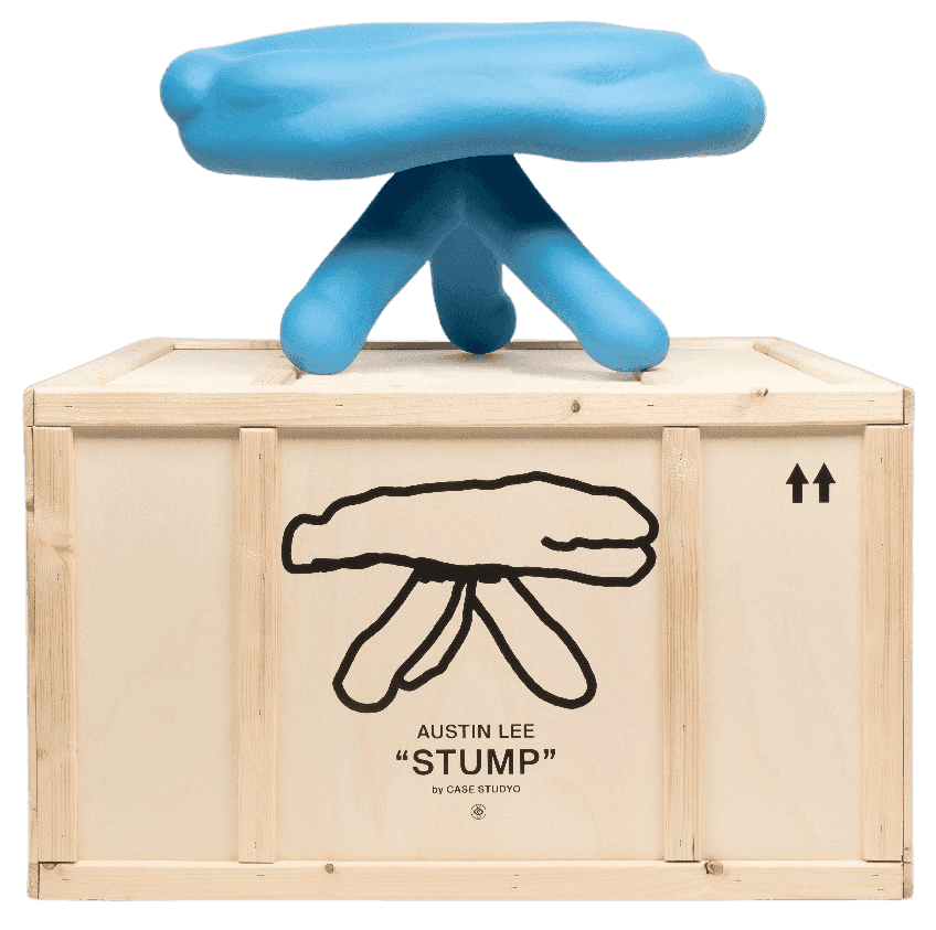 Austin Lee, ‘Stump (Blue)’, 2021, Sculpture, Reinforced fiberglass soft foam top, rubber coated, Case Studyo, Numbered