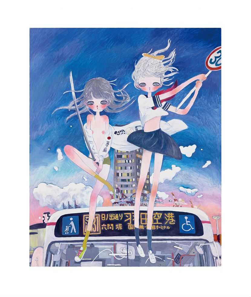Aya Takano, ‘Let's Go To The Battle’, 2020, Print, Archival pigment print + silkscreen, Kaikai Kiki, Numbered