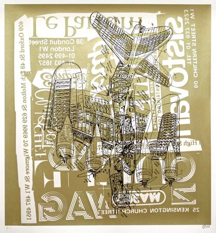 Bäst, ‘Aeroflot’, 02-12-2011, Print, Four-colour hand-pulled silkscreen print on Magnani Litho 350gsm paper, Lazarides Editions, Numbered