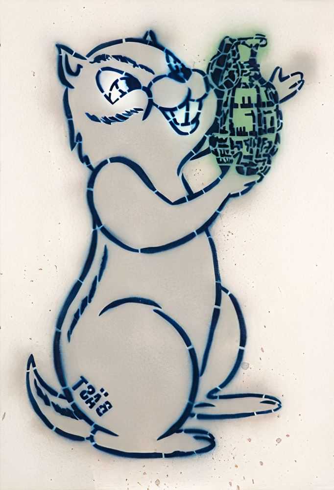 Bäst, ‘Bucky (Paper)’, 13-07-2011, Print, Spraypaint Stencil and Acrylic on Paper, BAST NY, Numbered, Handfinished