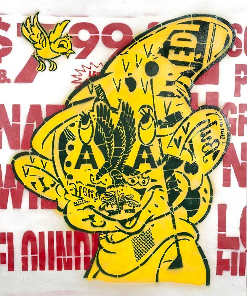 Bäst, ‘Dope Drop’, 13-07-2011, Print, Oil Based Paint And Spray Painted Stencil Work On Archival paper, BAST NY, Numbered, Handfinished