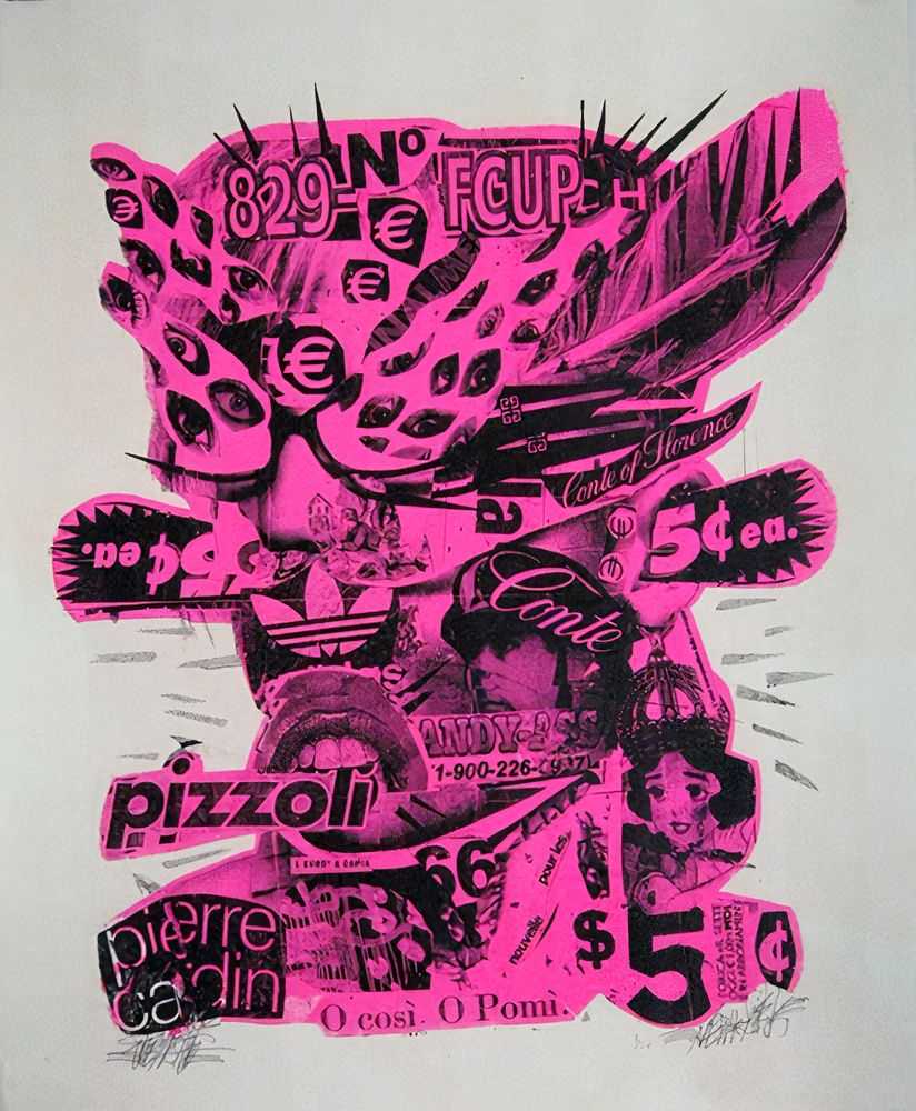 Bäst, ‘Pizzoli’, 30-11-2008, Print, Black ink on heavy paper, BAST NY, Numbered, Handfinished