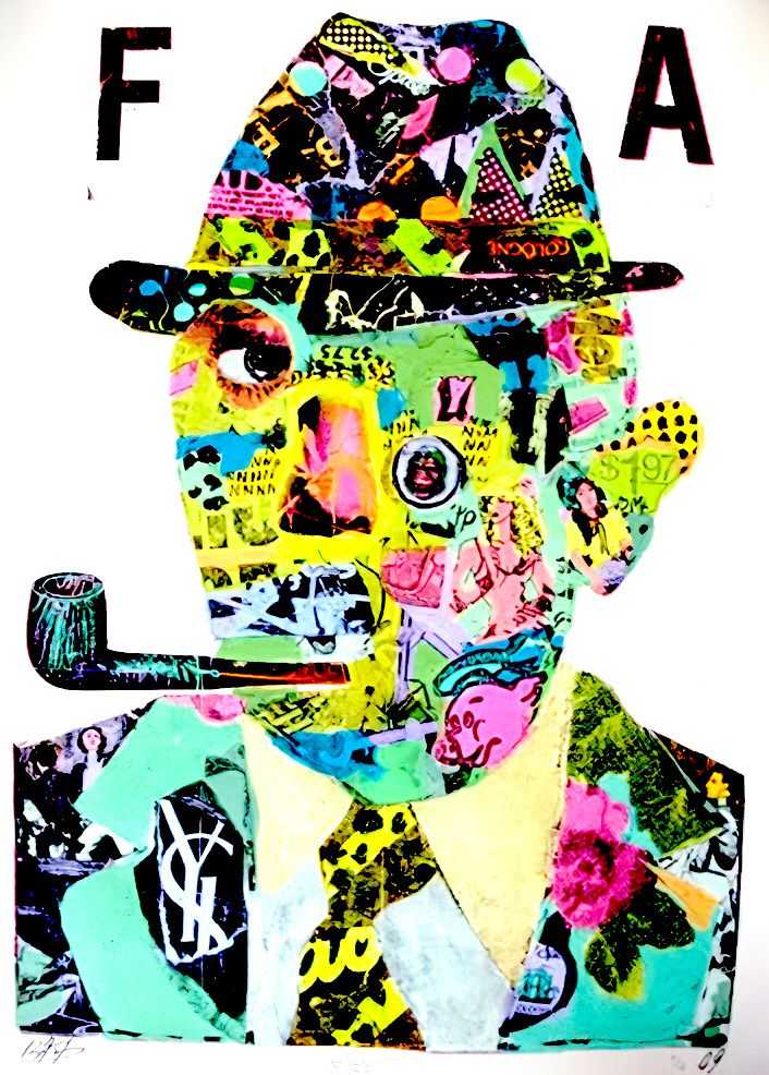 Bäst, ‘Popeye Doyle’, 03-04-2009, Print, Two colour screenprint on archival paper with part deckled edges. Each print is individually hand painted with additional colour, Shop At Lazarides, Numbered, Handfinished