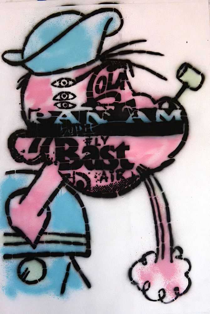 Bäst, ‘Popeye NY’, 15-01-2011, Print, Spray paint on painted archival paper, BAST NY, Numbered, Handfinished