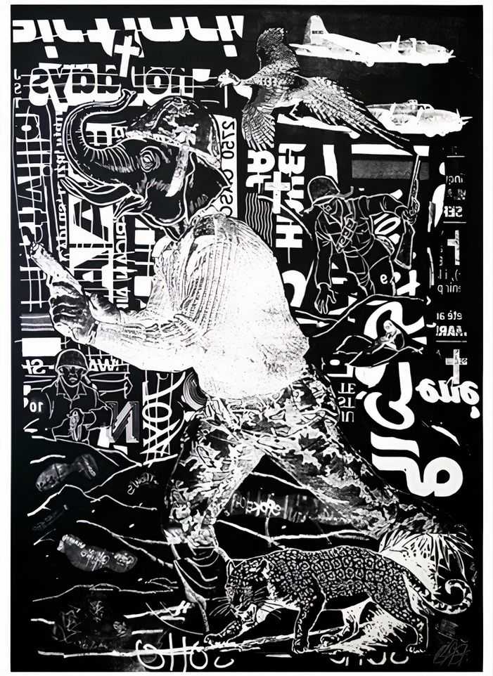 Bäst, ‘Stumpy Gun (Black)’, 29-09-2011, Print, One-colour screen print on Heritage white 315gsm paper, Lazarides Editions, Numbered