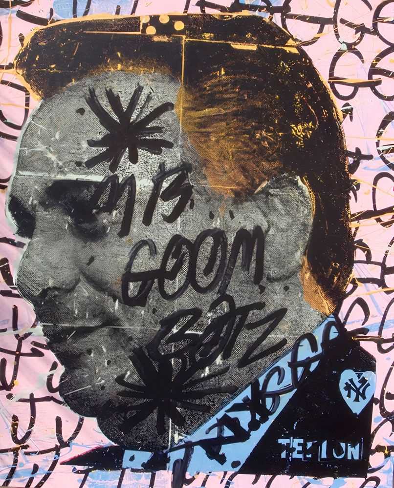 Bäst, ‘Teflon’, 13-06-2009, Print, Acrylic Paint and Black Ink on Archival Paper. Paint Splashes and Hand Work vary on each print, BAST NY, Numbered, Handfinished