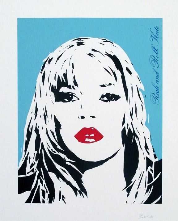 Bambi, ‘Rock and Roll Kate (Medium Blue)’, 2013, Print, Screenprint in colours, null, Numbered