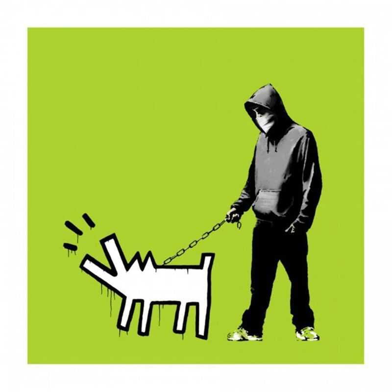 Banksy, ‘Choose Your Weapon (Green)’, 2010, Print, Screenprint in colours on wove paper, Pictures On Walls, Numbered