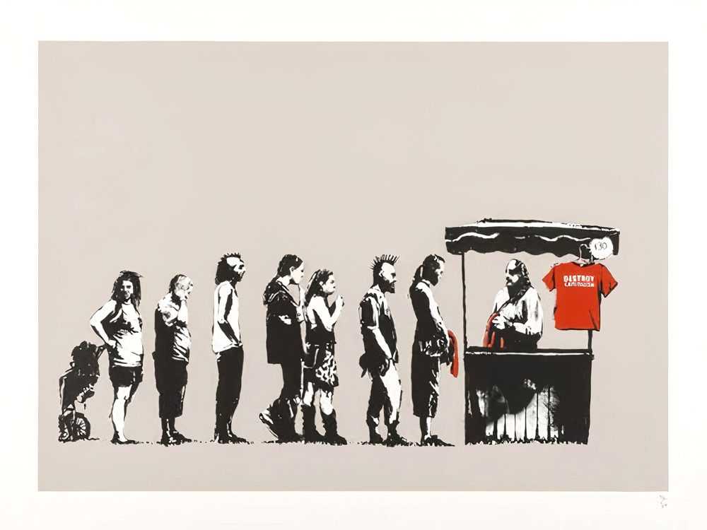 Banksy, ‘Festival (Destroy Capitalism) (Unsigned)’, 2006, Print, Screenprint in colours on wove paper, Modern Multiples, Numbered