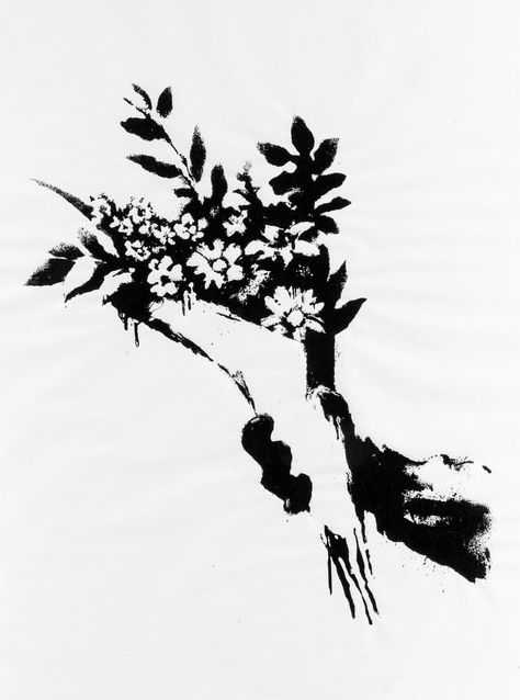 Banksy, ‘GDP Flower Thrower’, 2019, Print, Screen print on 50gsm paper, null, 