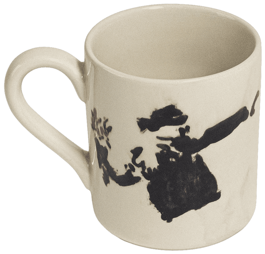 Banksy, ‘Mug (Flower Thrower)’, 2019, Sculpture, Hand painted ceramic glazed mug from the man himself, Self-released, Handfinished