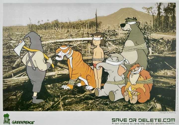Banksy, ‘Save or Delete Official Greenpeace (Print)’, 2002, Print, Offset lithograph in colors on recycled fine art paper., null, 