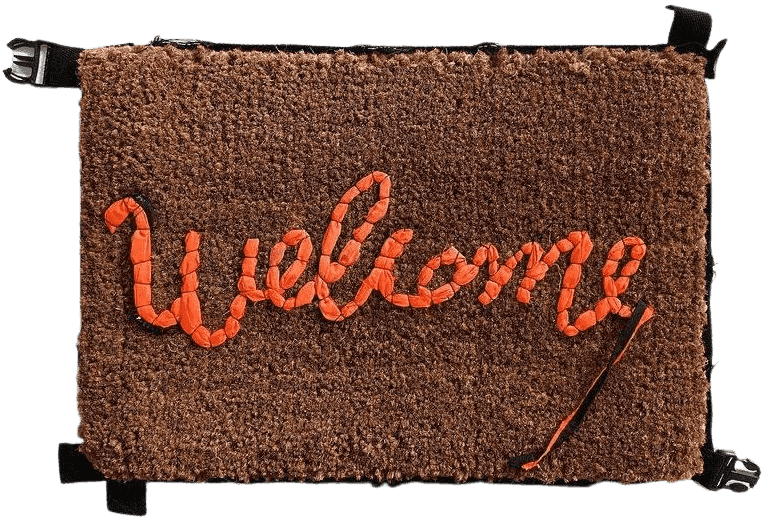 Banksy, ‘Welcome Mat - Love Welcomes’, 2019, Sculpture, Refugee Life Vest / Migrant Life Jacket, Self-released, Numbered