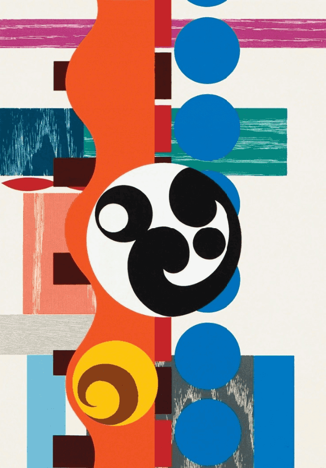 Beatriz Milhazes, ‘Balon Bleu’, 2010, Print, Woodblock and screenprint, Durham Press, 