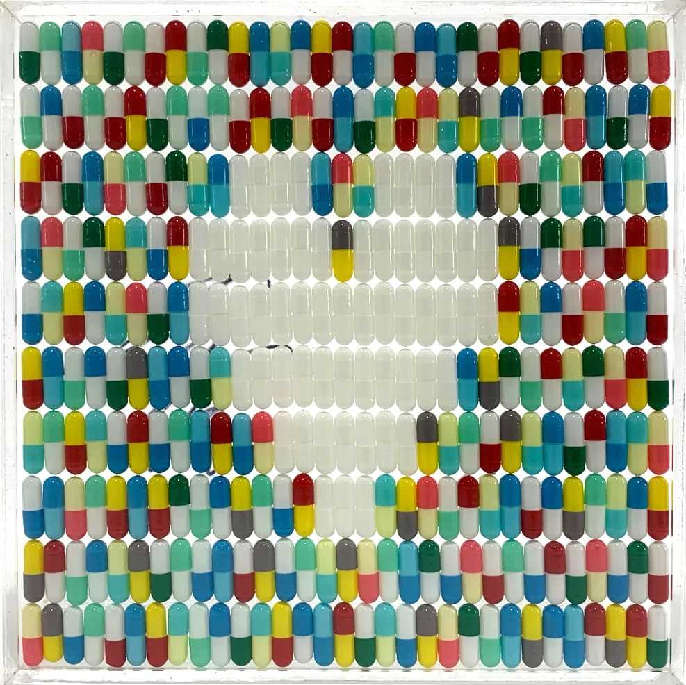 Beejoir, ‘Pillls Pillls Pillls for all your Ills Ills Ills’, 2012, Sculpture, Pills in perspex, null, Numbered