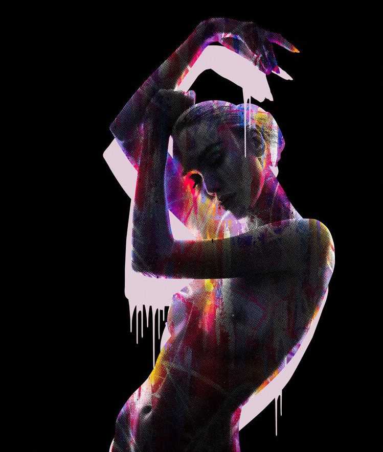 Ben Allen, ‘Nude Graffiti II’, 2020, Print, Hand torn and hand finished giclee print with varnish layer, Gone Rouge, Handfinished