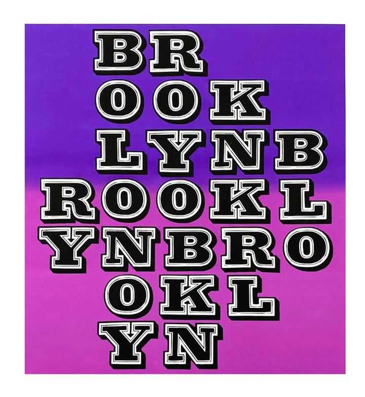 Ben Eine, ‘Brooklyn (Purple/Fuscia Blend)’, 10-05-2018, Print, Screenprint with split fountain on 300gsm paper, Spoke Art, Numbered