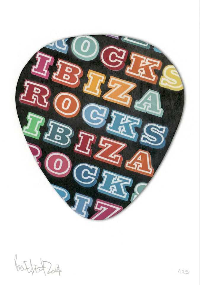 Ben Eine, ‘Ibiza Rocks (A3)’, 21-08-2018, Print, Archival Inkjet with a Screenprint Glaze on Somerset Satin Enhanced 330gsm Paper, Jealous Gallery, Numbered
