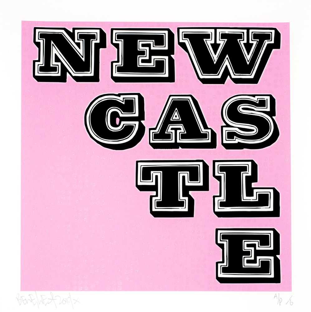 Ben Eine, ‘Newcastle (Glitter)’, 12-11-2019, Print, 2 colour hand-pulled screen print on 300gsm, Unit 44, Numbered