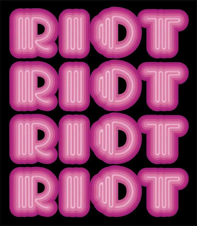 Ben Eine, ‘Riot (Pink)’, 01-08-2015, Print, 9 Color hand pulled screen print with UV screen, Elephants And Castles, Numbered