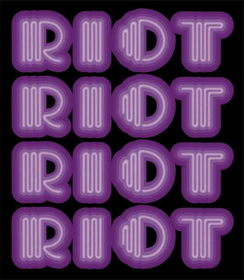 Ben Eine, ‘Riot (Purple)’, 01-08-2015, Print, 9 Color hand pulled screen print with UV screen, Elephants And Castles, Numbered