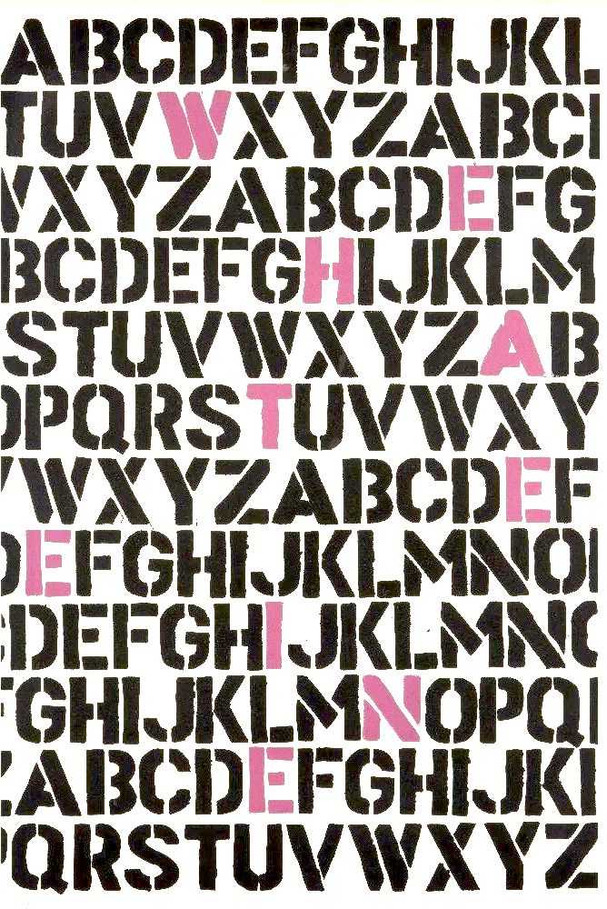 Ben Eine, ‘We Hate Eine (Black With Pink)’, 2004, Print, Screenprint, Pictures On Walls, Numbered