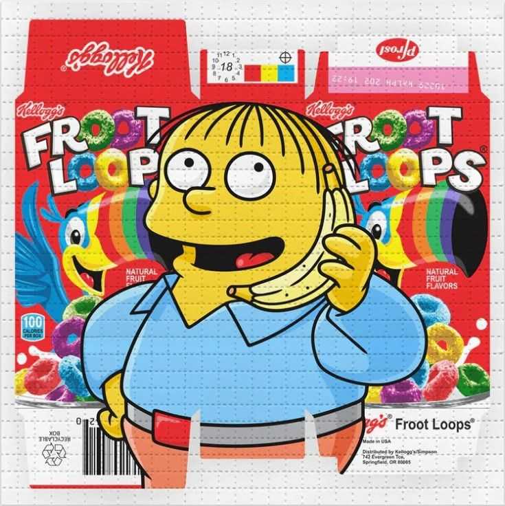 Ben Frost, ‘Froot Loops Ralph’, 2026, Print, Archival pigment print on perforated Blotter Paper, 1xRUN, Numbered