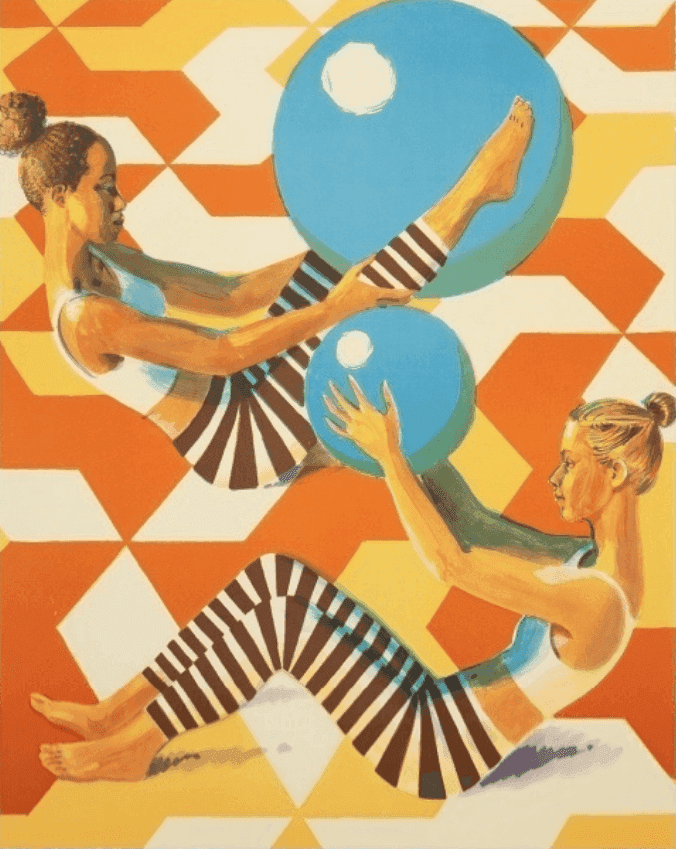 Benjamin Senior, ‘Ball Games’, 2019, Print, Lithograph in colours on 400gsm Somerset paper, Counter Editions, Dated