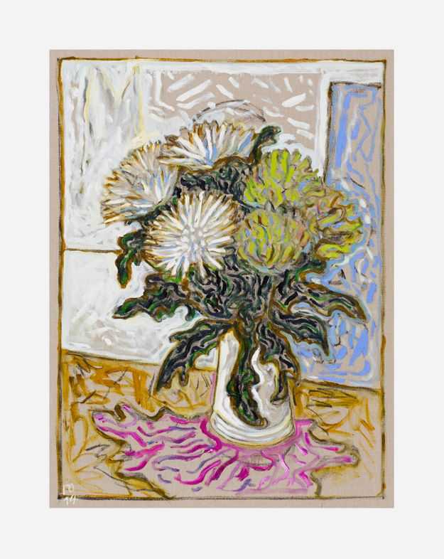 Billy Childish, ‘Chrysanthemums’, 2015, Print, Archival reproduction print on heavy matt stock, L-13 Light Industrial Workshop, Numbered