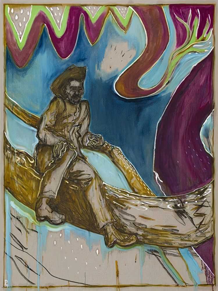 Billy Childish, ‘Man In Tree, Kroonstad 1901’, 09-10-2014, Print, Archival reproduction print on heavy matt stock, L-13 Light Industrial Workshop, Numbered