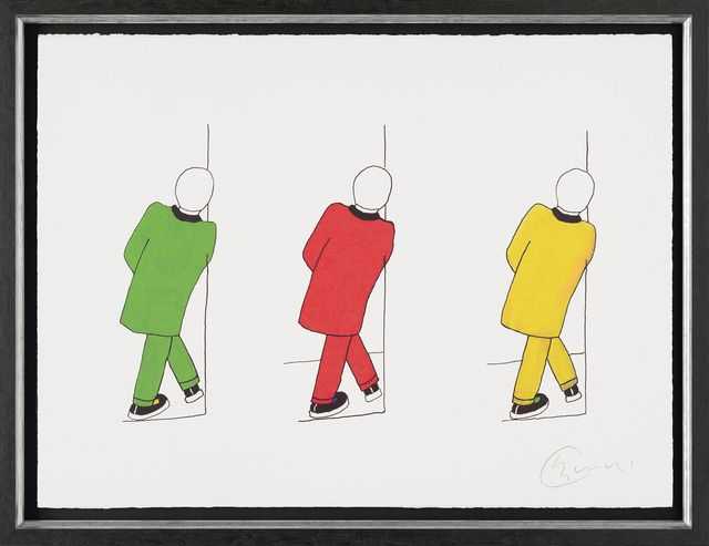 Billy Connolly, ‘The Three Teds’, 2020, Print, Aquarelle Arches-Torchon 300gsm paper, elegantly float-mounted in a handmade black paint and silver foil, pine and spruce frame, Castle Fine Art, Framed