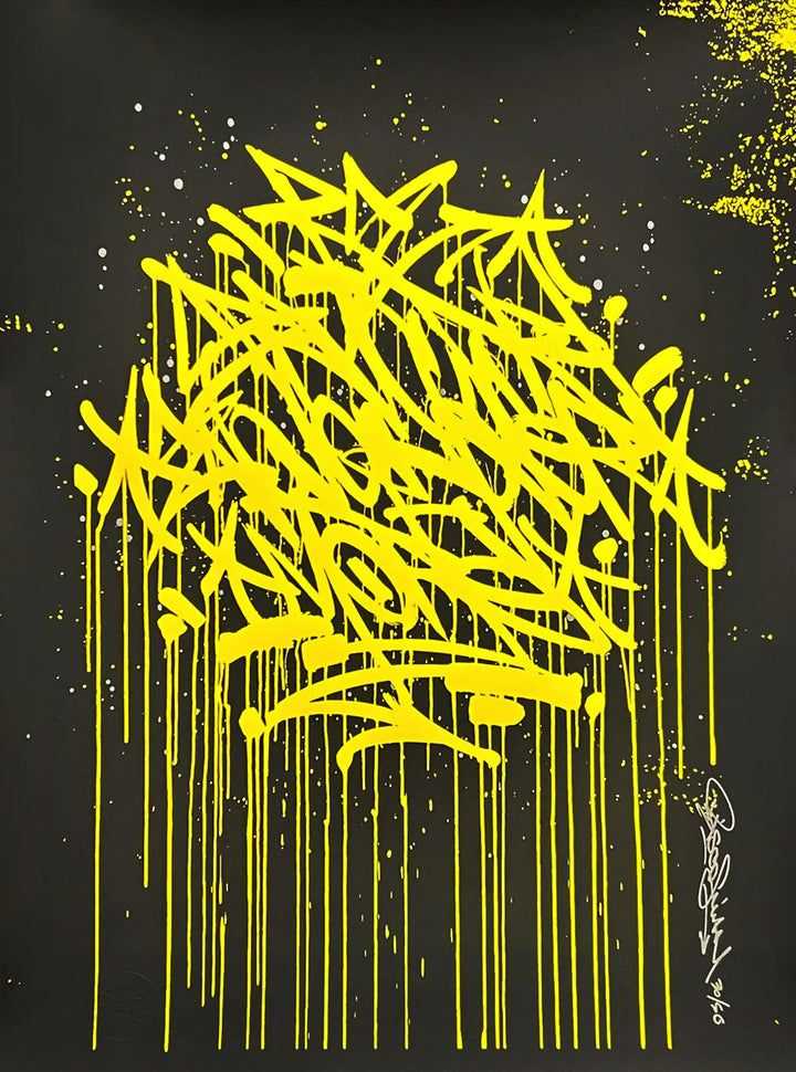 Bisco Smith, ‘RE - STRUCTURE’, 2022, Print, Screenprint on Colorplan 270 gsm yellow heavyweight archival paper with deckled edges., null, Numbered