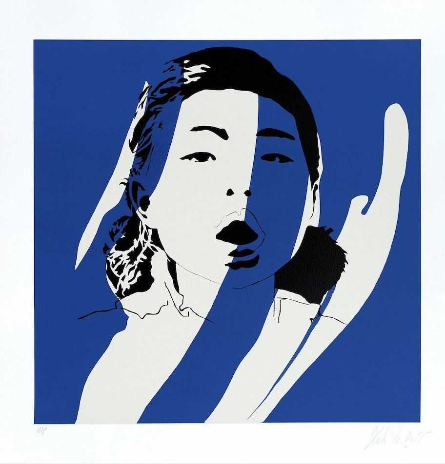 Blek le Rat, ‘Dream But Don't Sleep (Blue)’, 22-03-2007, Print, 4 Colour screenprint with varnish on 300gsm somerset satin white paper, Black Rat Press, Numbered