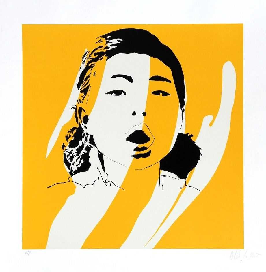 Blek le Rat, ‘Dream But Don't Sleep (Yellow)’, 22-03-2007, Print, 4 Colour screenprint with varnish on 300gsm somerset satin white paper, Black Rat Press, Numbered