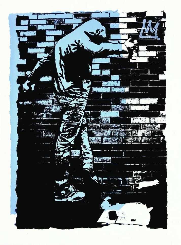 Blek le Rat, ‘The King Of Chicago’, 24-09-2017, Print, 4 colour screenprint on 300gsm Vélin d'Arches paper, Self-released, Numbered