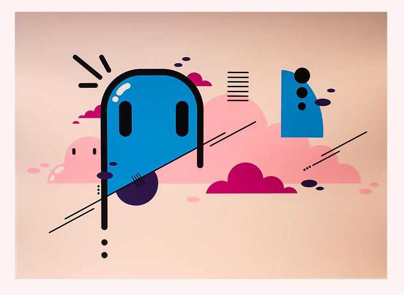 Blok, ‘Composition 1’, 2021, Print, 6 Layer/Colour Screenprint on Somerset Satin 300gsm paper, null, Numbered