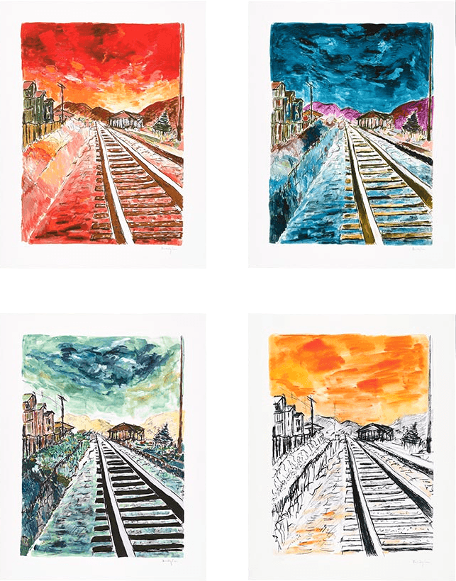 Bob Dylan, ‘Train Tracks (2020 - Set)’, 2020, Print, Four fine art prints, Halcyon Gallery, Numbered