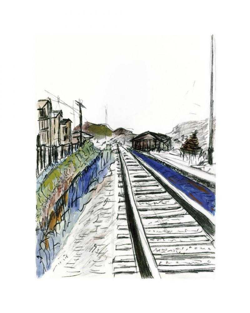 Bob Dylan, ‘Train Tracks (White 2010)’, 2010, Print, Giclée print on Hahnemühle 350gsm Museum Etching Paper, Washington Green Fine Art, Numbered
