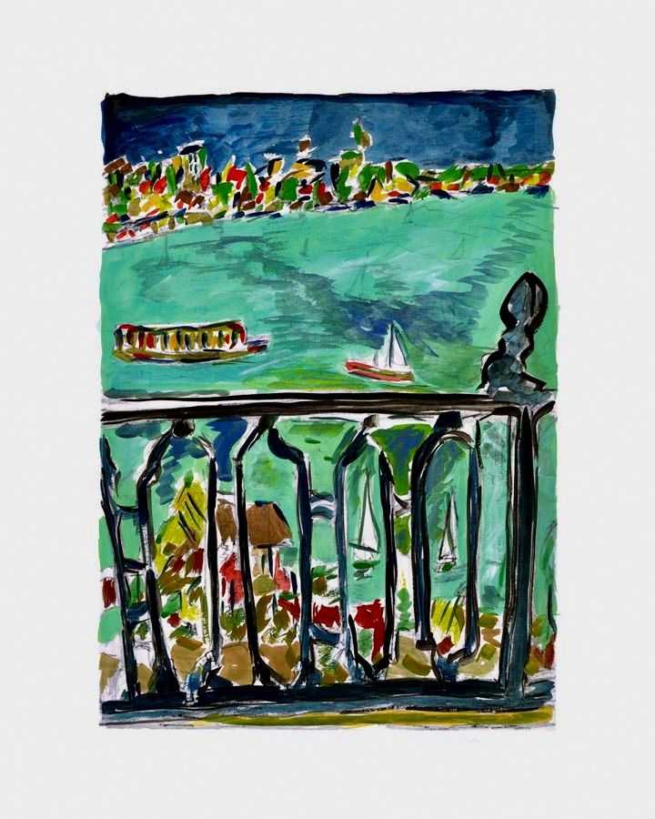 Bob Dylan, ‘Vista From Balcony (2008) (Framed)’, 2008, Print, Fine Art Print, Castle Fine Art, Numbered, Framed
