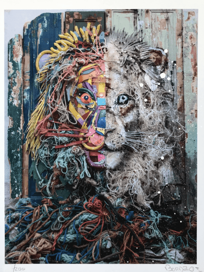 Bordalo II, ‘Half Lion Copy’, 2019, Print, Giclee Print, Mathgoth Gallery, Numbered, Handfinished