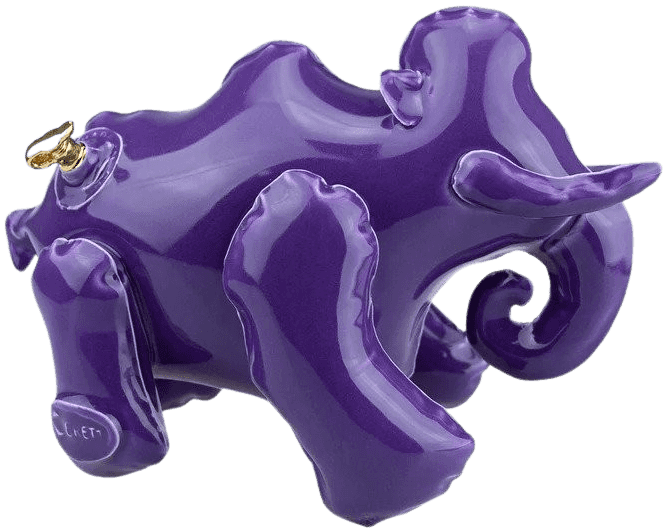 Brett Kern, ‘Purple Woolly Mammoth’, 2021, Print, Ceramic, Self-released, 