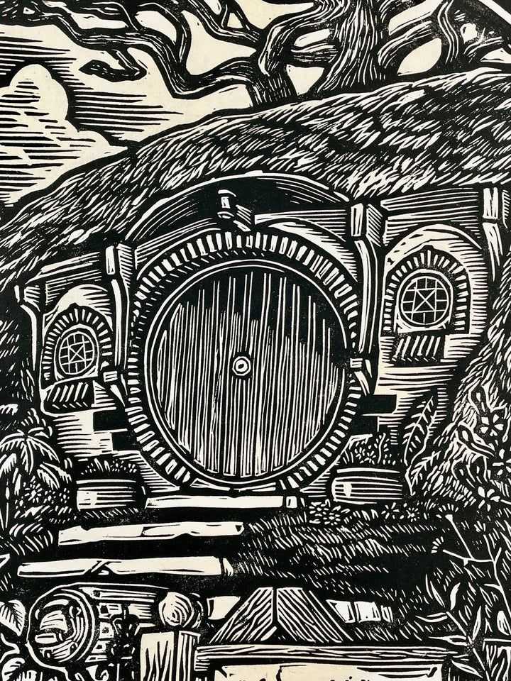 Brian Reedy, ‘Bag End’, 2022, Print, Linocut with hand deckled edges, null, Numbered, Dated