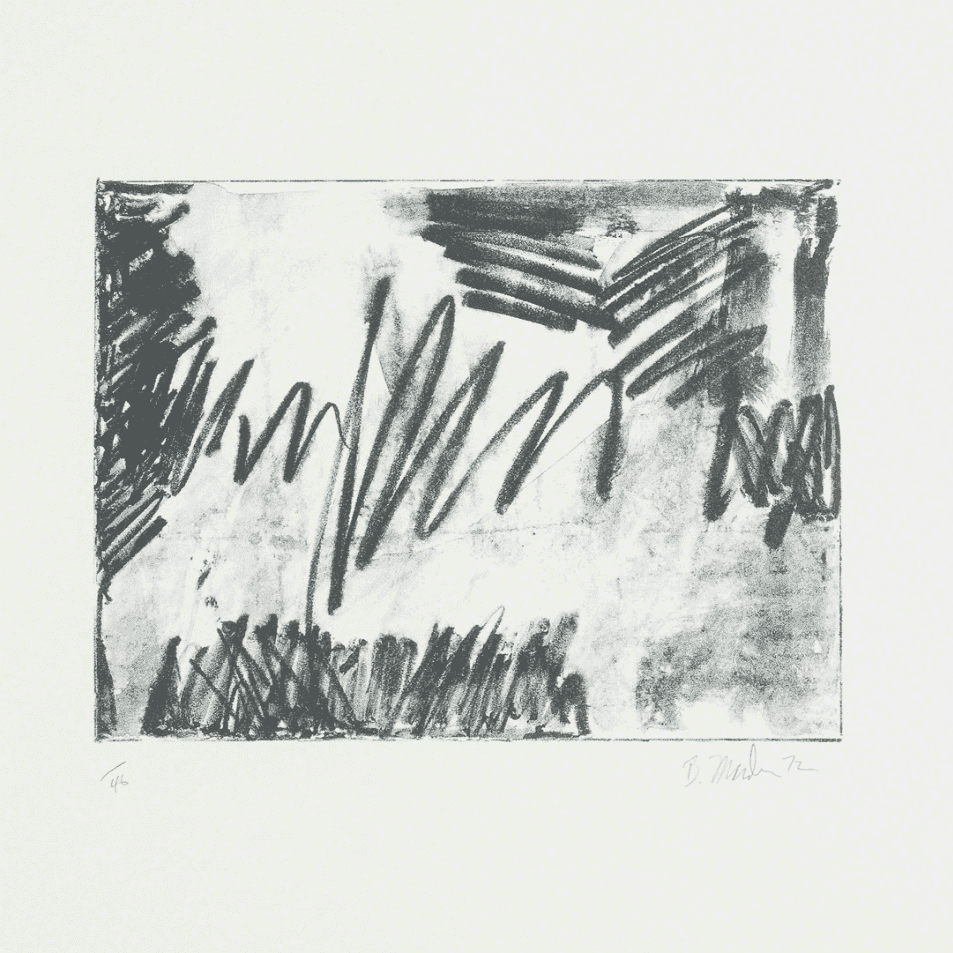 Brice Marden, ‘#6’, 1972, Print, Color lithograph on Italia, United Press Inc., Numbered