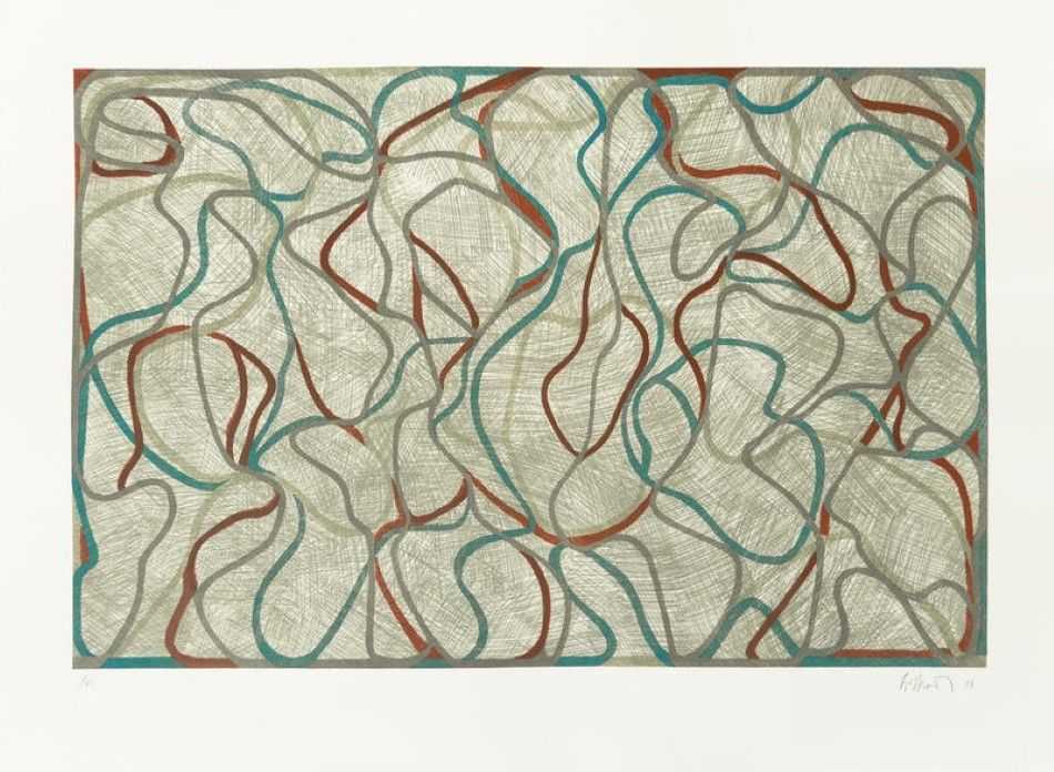 Brice Marden, ‘Eagles Mere Muses’, 2001, Print, 5 color etching / lithograph, Gemini G.E.L., Dated