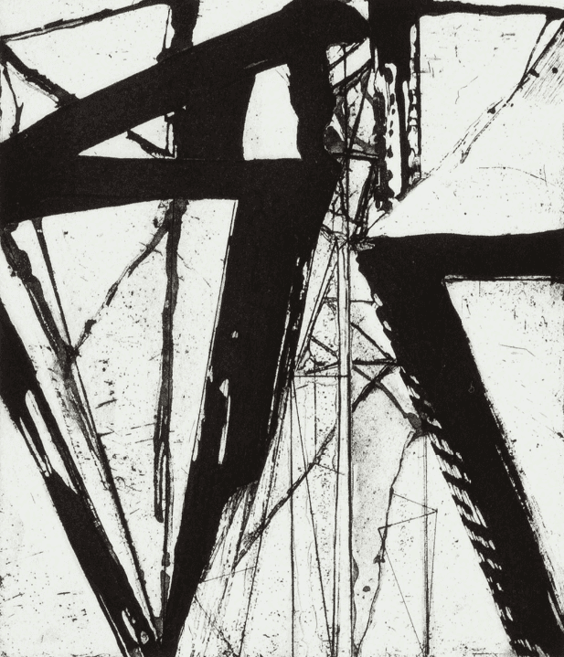 Brice Marden, ‘Etchings to Rexroth - XXI’, 1986, Print, Etching and sugarlift aquatint on wove paper, Peter Blum Edition, Numbered, Dated