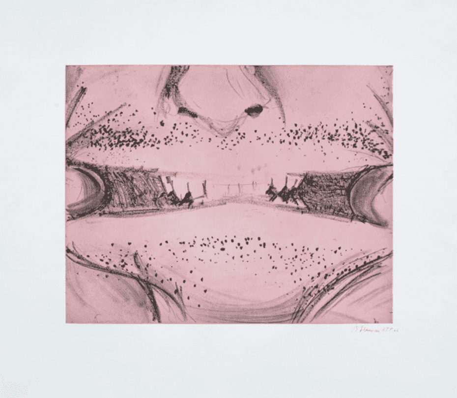 Bruce Nauman, ‘Soft Ground Etching - Rose’, 2007, Print, 2-color etching, Gemini G.E.L. LLC, Numbered, Dated