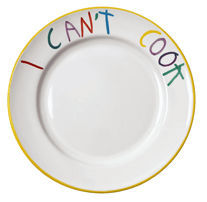 CB Hoyo, ‘Can't Cook' Hand Painted Ceramic Plate’, 2024, Collectible, Hand Painted ceramic plate, null, 