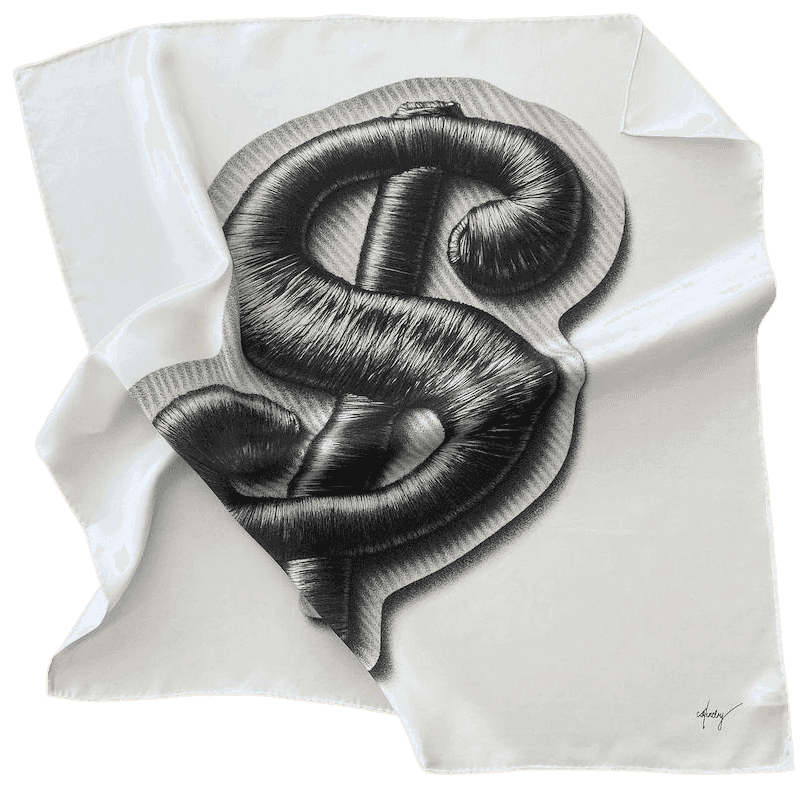 CJ Hendry, ‘Old Money’, 03-12-2020, Collectible, 100% Silk and made in France, Self-released, Numbered